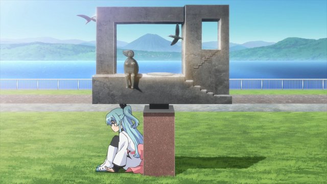 Encounter by the 'Tabihitori' Statue