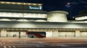 Observation deck in terminal