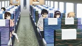 Departure beside the E2 series train