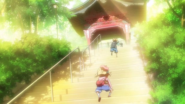 Young Nagi Aza Climbing Stairs