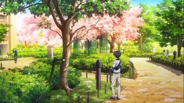 Your Lie in April - Park Fountain