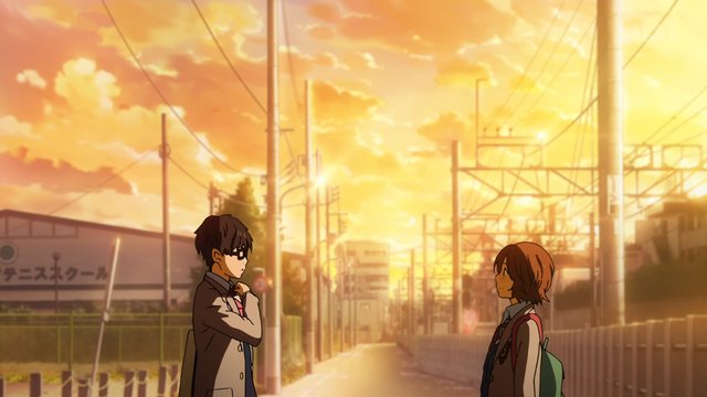 Your Lie in April - Trackside road