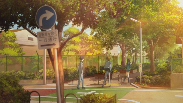 桃井第五小学校近くの坂道