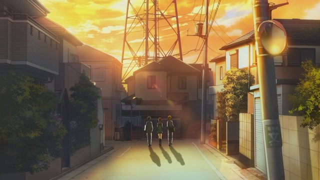 Kousei, Tsubaki, and Watari's after-school walk