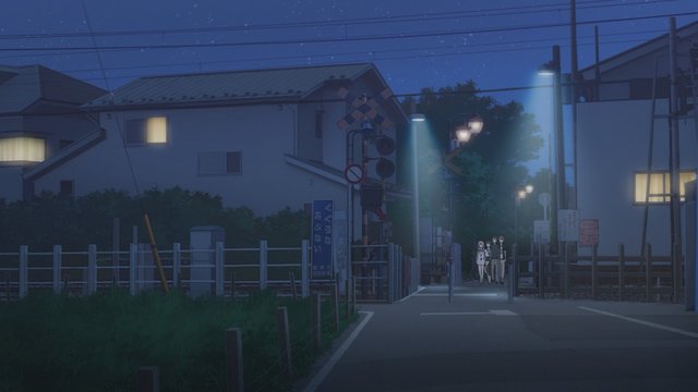 上石神井駅近くの踏切