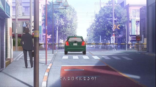 The crossing on the way home