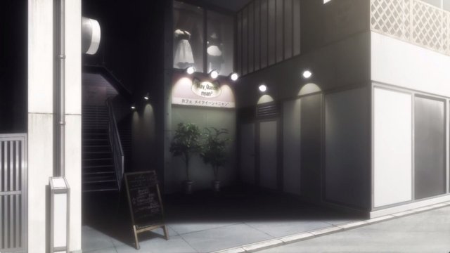 The maid café beneath the Future Gadget Lab