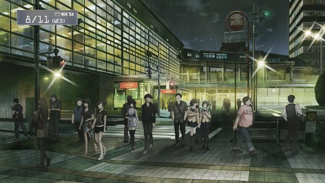 Around the station the protagonist often passes through