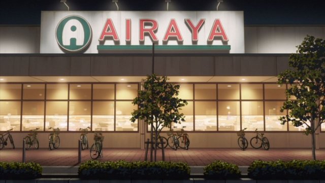 The characters' everyday supermarket