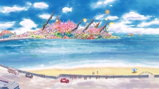 Sea Torii and Itsukushima Shrine
