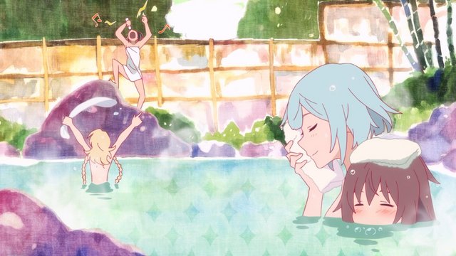 Open-air bath at a Hakone hot spring inn