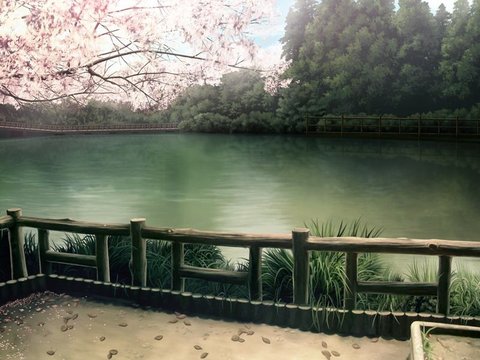 Bench of Meeting with Toko (Distant View)