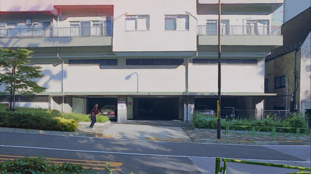 Apartment building where Hana and Alice live