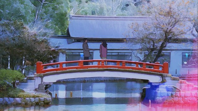 古い橋と石段