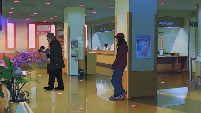 日差しの差し込む病院の廊下
