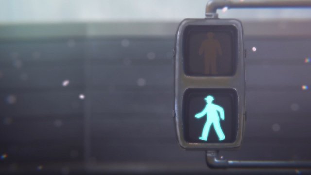 Intersection with traffic light