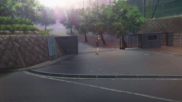 Kitauji High School Main Gate at Dawn