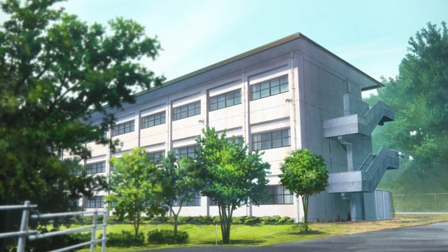Morning at the corner of Kitauji High School