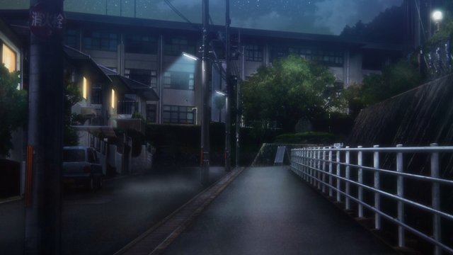 Kitauji High School Main Gate at Night