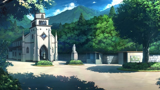 White Church on the Hillside