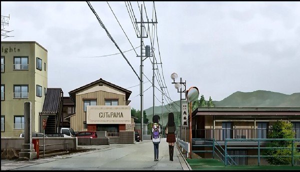 坂上家付近の道路