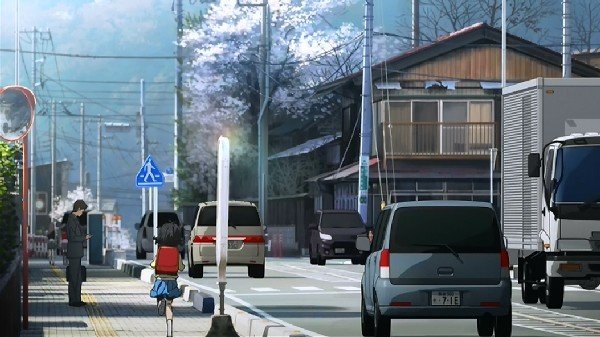 歯科医院前の夜道