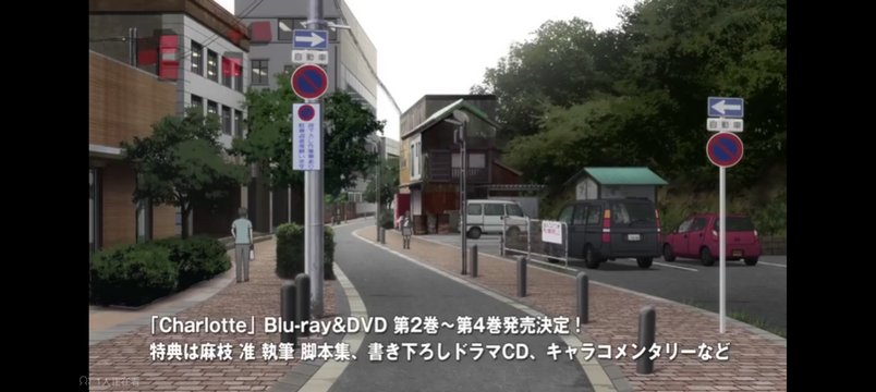 Alley where Ayumi and Yuu walk after school