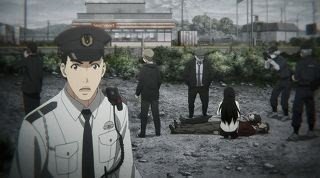 Conversation in front of the convenience store in Episode 1
