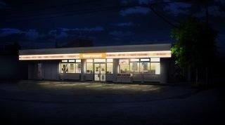 Shotaro exits the convenience store