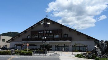 In front of Tobu Nikko Station