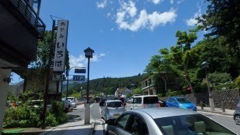 旅館での休息