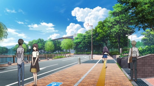 Chika rushes out of school