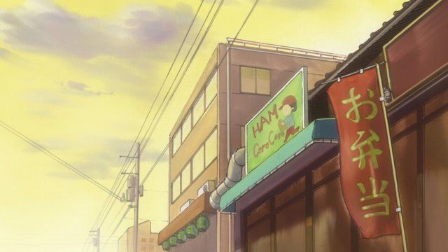 Street in front of ramen shops