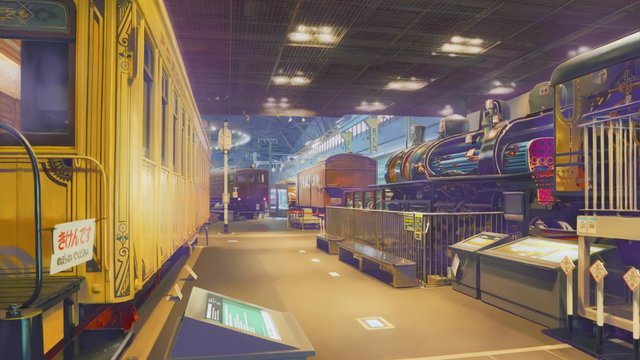 Railway Museum Visit Scene