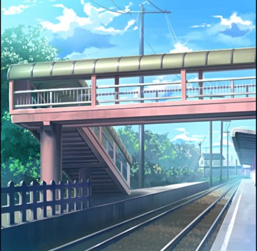 Old wooden station with footbath