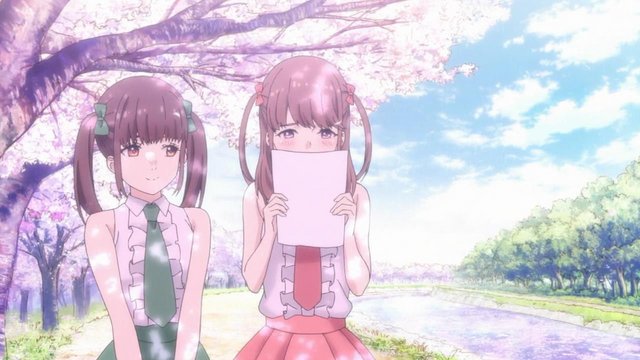 Eripiyo handing out flyers on the cherry blossom road
