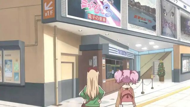 Promise in front of the cinema