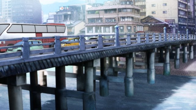 Heart-to-heart on the bridge
