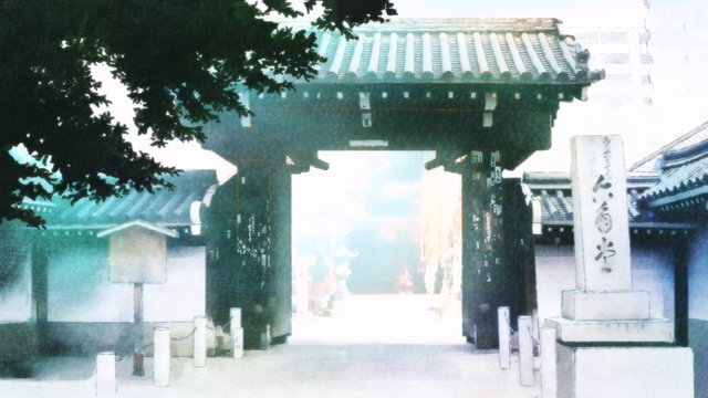 Listening to the origin of shogi in front of a hexagonal hall