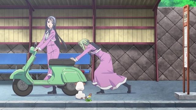 Waiting at the bus stop