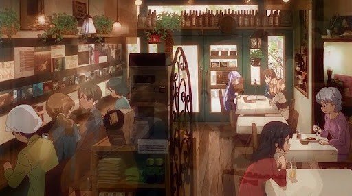 Aoba's First Glimpse of CAFE MISTY