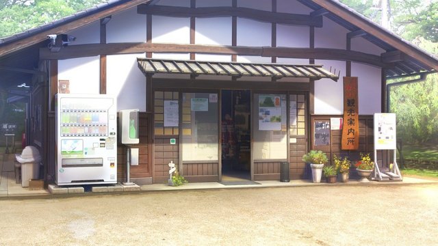 Tourist information center in front of the station