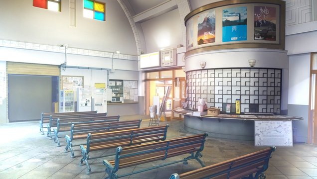 Shrine-style rural station