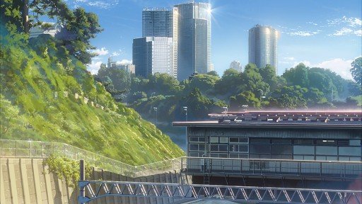 夕暮れの赤い鋼鉄アーチ橋