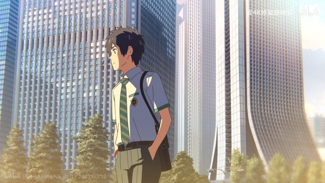 歩道橋のシルエット