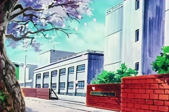 Shohoku High School gate and slope