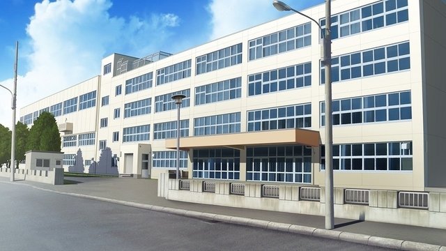 School main gate and building exterior
