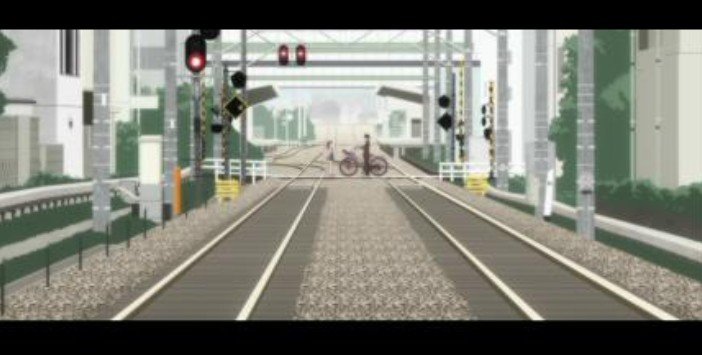 Railway Crossing at Sunset