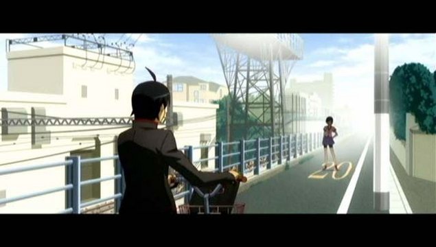 変電所のフェンス前