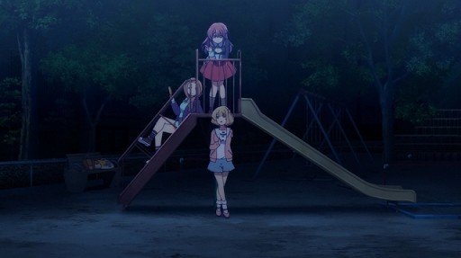 Conversation on a park bench